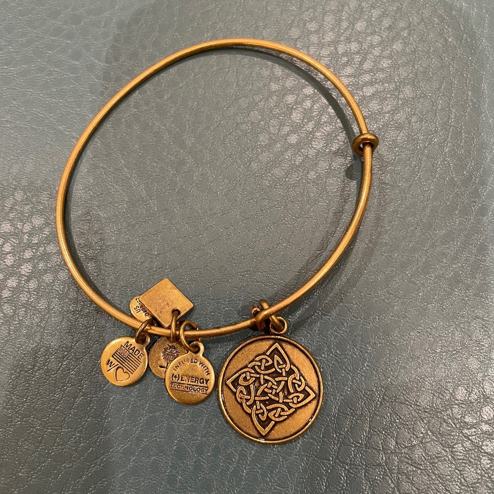 Alex and Ani Celtic knot charm bracelet